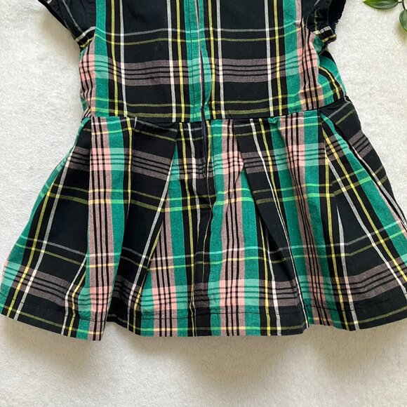 Joe Fresh 12-18M Plaid Pleated Dress 100% Cotton EUC Baby Girl - Picture 14 of 15